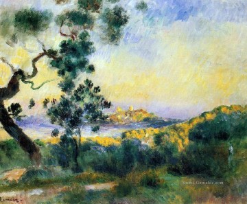  Renoir Werke - Ansicht von antibes Pierre Auguste Renoir Szenerie